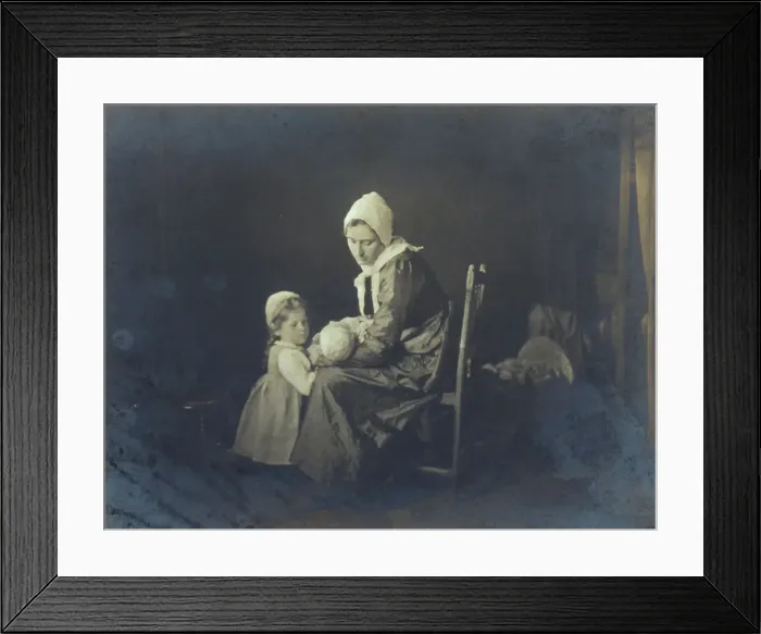 Framed Print : The babe, 1901. Creator: Myra Albert Wiggins Framed Print : The babe, 1901. Creator: Myra Albert Wiggins