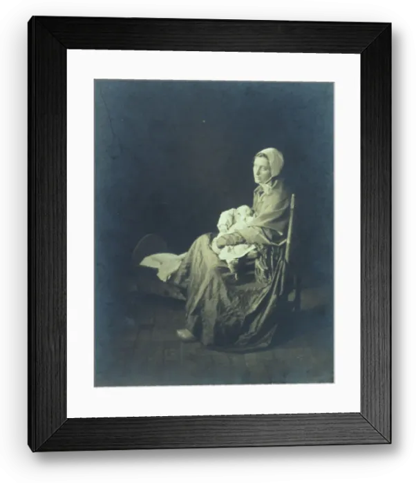 Framed Print : The mother, 1901. Creator: Myra Albert Wiggins Framed Print : The mother, 1901. Creator: Myra Albert Wiggins