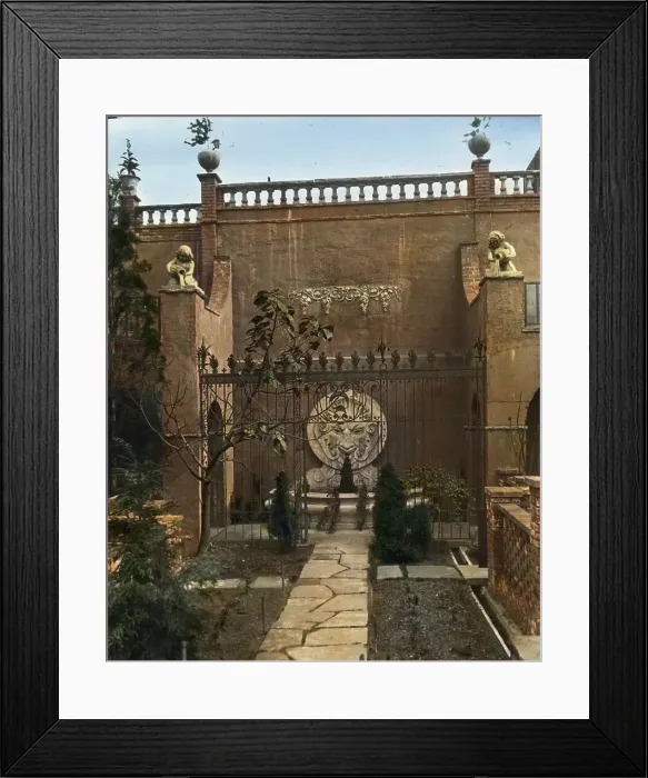 Framed Print : Turtle Bay Gardens, 227-247 East 48 Street and 228-246 East 49th Street, New York, New York, 1920. Creator: Frances Benjamin Johnston Framed Print : Turtle Bay Gardens, 227-247 East 48 Street and 228-246 East 49th Street, New York, New York, 1920. Creator: Frances Benjamin Johnston