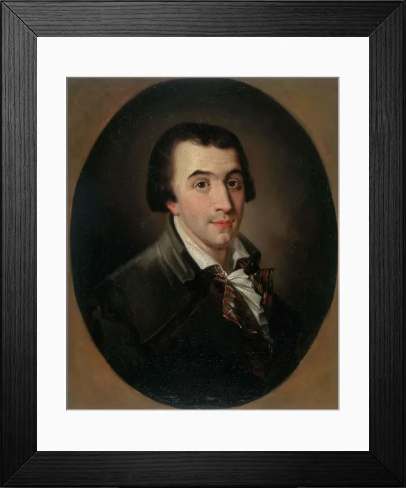 Framed Print : Portrait de Jacques-Pierre Brissot de Warville (1754-1793), journaliste et conventionnel, c1790. Creator: Francois Bonneville Framed Print : Portrait de Jacques-Pierre Brissot de Warville (1754-1793), journaliste et conventionnel, c1790. Creator: Francois Bonneville