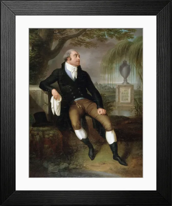 Framed Print : Portrait d'un inconnu (peut-être Maximin Isnard ?) autrefois identifié comme Pierre... c1800. Creator: Laurent Blanchard Framed Print : Portrait d'un inconnu (peut-être Maximin Isnard ?) autrefois identifié comme Pierre... c1800. Creator: Laurent Blanchard