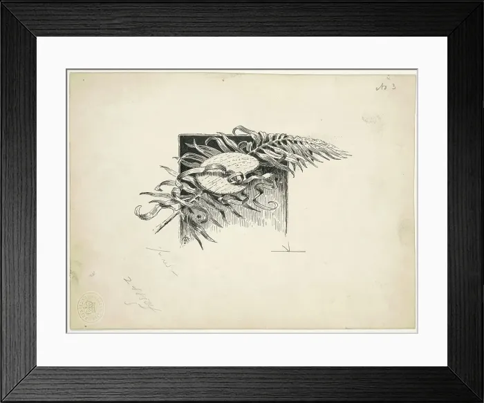 Framed Print : Palette, 1890-1891. Creator: James Henry Moser Framed Print : Palette, 1890-1891. Creator: James Henry Moser