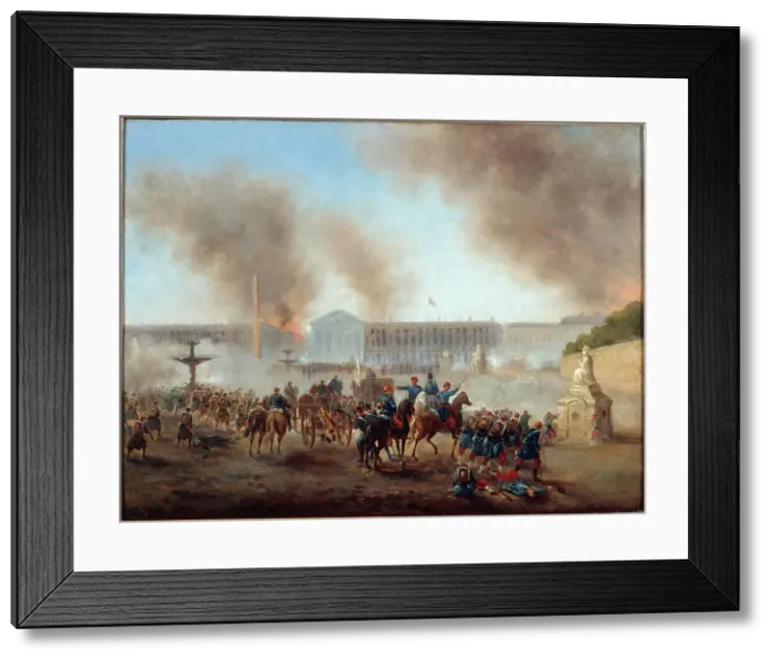 Framed Print : Scene from the Paris Commune, Place de la Concorde, 1871. Creator: Gustave Boulanger Framed Print : Scene from the Paris Commune, Place de la Concorde, 1871. Creator: Gustave Boulanger