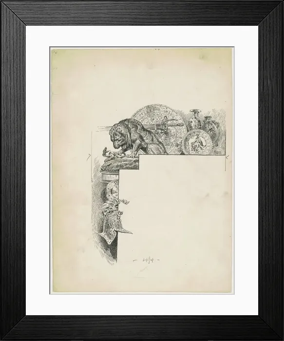 Framed Print : Bronzes, 1890-1891. Creator: James Henry Moser Framed Print : Bronzes, 1890-1891. Creator: James Henry Moser