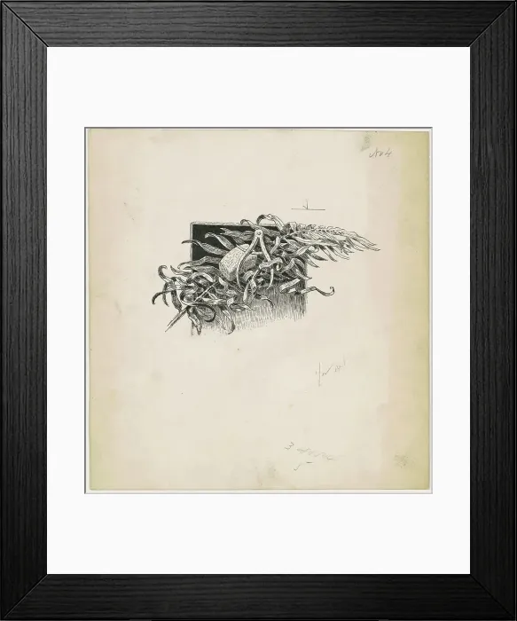 Framed Print : Hammer and Compass, 1890-1891. Creator: James Henry Moser Framed Print : Hammer and Compass, 1890-1891. Creator: James Henry Moser