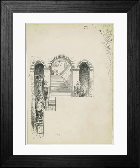 Framed Print : Paintings, 1890-1891. Creator: James Henry Moser Framed Print : Paintings, 1890-1891. Creator: James Henry Moser