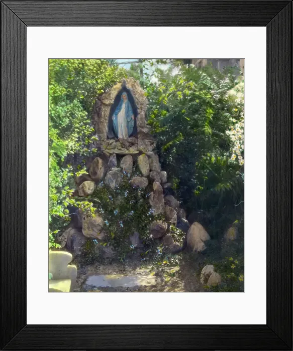 Framed Print : Unidentified garden, 1915. Creator: Frances Benjamin Johnston Framed Print : Unidentified garden, 1915. Creator: Frances Benjamin Johnston