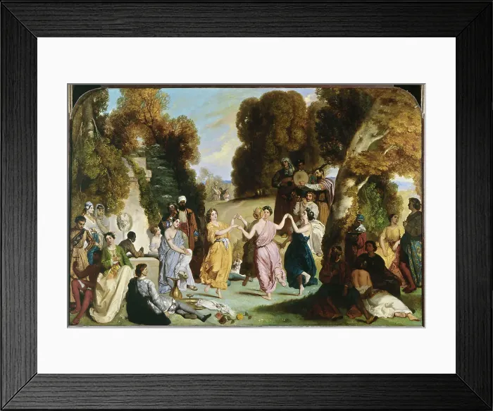 Framed Print : Dance of the Muses, between 1846 and 1851. Creator: Louis Candide Boulanger Framed Print : Dance of the Muses, between 1846 and 1851. Creator: Louis Candide Boulanger