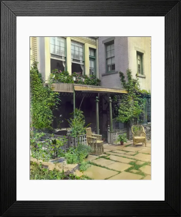 Framed Print : Flagstones, Charles Clinton Marshall house, 117 West 55th Street, New York, New York, 1922. Creator: Frances Benjamin Johnston. Flagstones, Charles Clinton Marshall house, 117 West 55th Street, New York, New York, 1922 Framed Print : Flagstones, Charles Clinton Marshall house, 117 West 55th Street, New York, New York, 1922. Creator: Frances Benjamin Johnston. Flagstones, Charles Clinton Marshall house, 117 West 55th Street, New York, New York, 1922