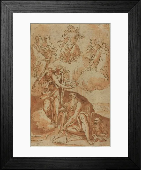 Framed Print : Saint Jerome (?), 16th century. Creator: Unknown Framed Print : Saint Jerome (?), 16th century. Creator: Unknown