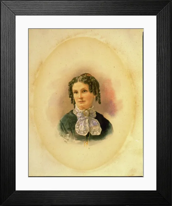 Framed Print : Joanette Clark Benjamin, Frances Benjamin Johnston's maternal grandmother... 1880. Creator: Unknown Framed Print : Joanette Clark Benjamin, Frances Benjamin Johnston's maternal grandmother... 1880. Creator: Unknown