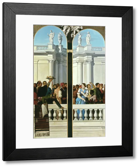 Framed Print : Venetian-style feast (right part), between 1846 and 1851. Creator: Louis Candide Boulanger Framed Print : Venetian-style feast (right part), between 1846 and 1851. Creator: Louis Candide Boulanger