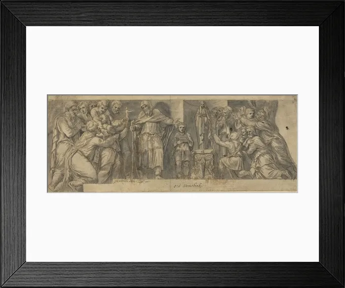 Framed Print : Scene from Ancient History, 16th century. Creator: Unknown Framed Print : Scene from Ancient History, 16th century. Creator: Unknown