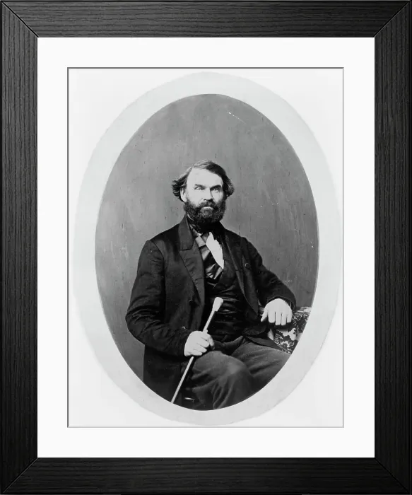 Framed Print : Zina Hitchcock Benjamin, Frances Benjamin Johnston's maternal grandfather... between 1850 and 1865. Creator: Unknown Framed Print : Zina Hitchcock Benjamin, Frances Benjamin Johnston's maternal grandfather... between 1850 and 1865. Creator: Unknown