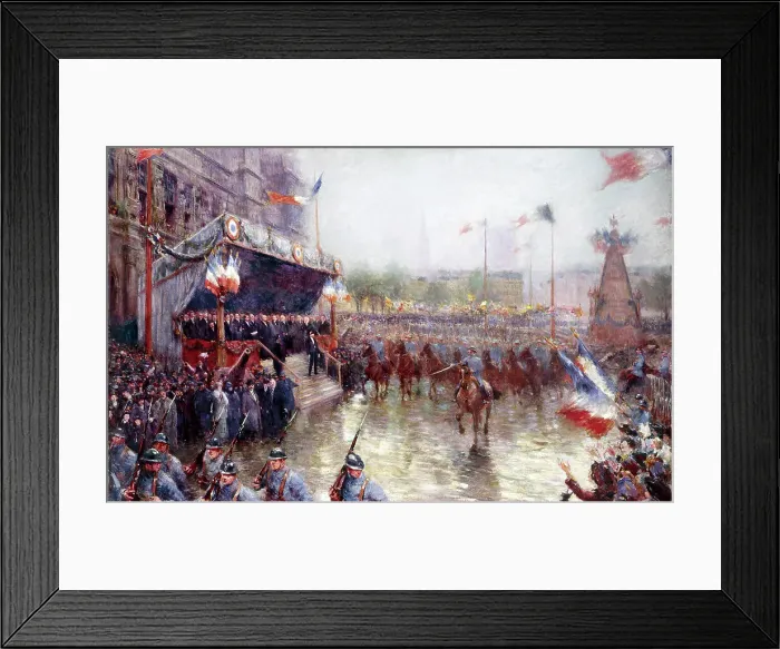 Framed Print : Place de l'Hotel de Ville, October 20, 1918. Demonstration in honour of the class of 1920. Creator: Claude Charles Bourgonnier Framed Print : Place de l'Hotel de Ville, October 20, 1918. Demonstration in honour of the class of 1920. Creator: Claude Charles Bourgonnier