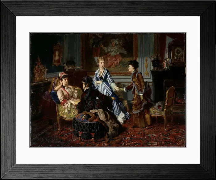 Framed Print : Lady's Day, c1875. Creator: Charles Boutibonne Framed Print : Lady's Day, c1875. Creator: Charles Boutibonne