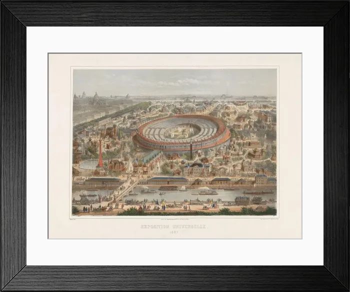 Framed Print : The 1867 Exposition Universelle in Paris (Exposition Universelle de 1867), 1867. Creator: Rivière, Charles (1848-1920) Framed Print : The 1867 Exposition Universelle in Paris (Exposition Universelle de 1867), 1867. Creator: Rivière, Charles (1848-1920)