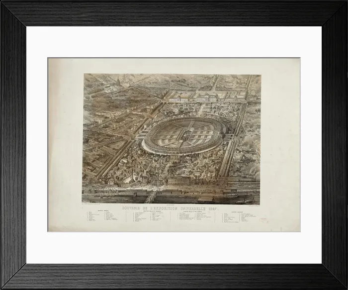 Framed Print : The 1867 Exposition Universelle in Paris (Exposition Universelle de 1867), 1867. Creator: Deroy, Auguste-Victor (1825-1906) Framed Print : The 1867 Exposition Universelle in Paris (Exposition Universelle de 1867), 1867. Creator: Deroy, Auguste-Victor (1825-1906)