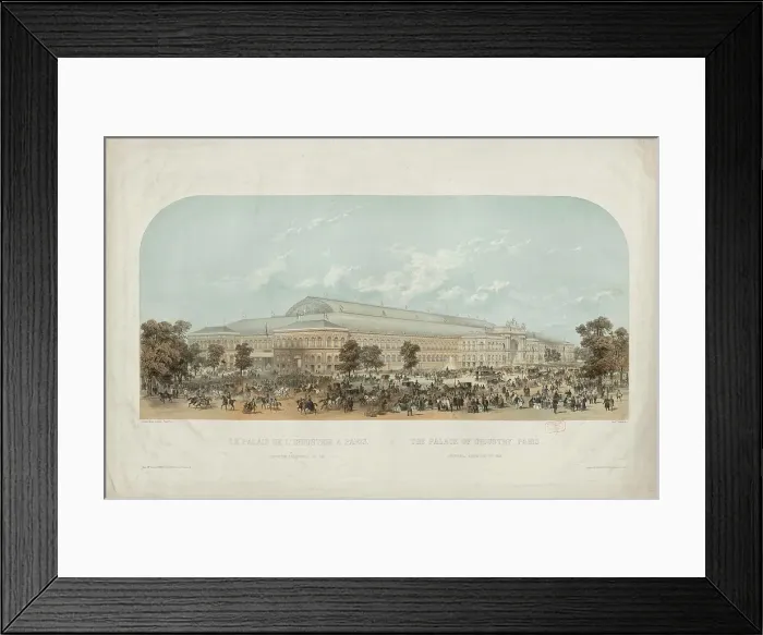 Framed Print : The 1855 Exposition Universelle in Paris (Exposition Universelle de 1855), 1855. Creator: Guesdon, Alfred (1808-1876) Framed Print : The 1855 Exposition Universelle in Paris (Exposition Universelle de 1855), 1855. Creator: Guesdon, Alfred (1808-1876)