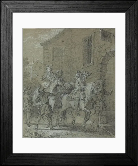 Framed Print : L'Arrivee de l'Operateur dans l'hotellerie, 1727. Creator: Jean-Baptiste Oudry Framed Print : L'Arrivee de l'Operateur dans l'hotellerie, 1727. Creator: Jean-Baptiste Oudry