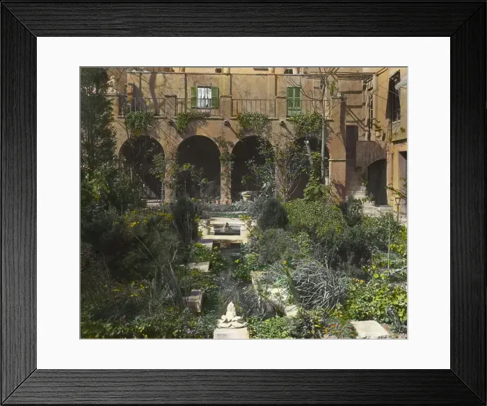 Framed Print : Charlotte Hunnewell Sorchan house, Turtle Bay Gardens, 228 East 49th Street, New York, 1920. Creator: Frances Benjamin Johnston Framed Print : Charlotte Hunnewell Sorchan house, Turtle Bay Gardens, 228 East 49th Street, New York, 1920. Creator: Frances Benjamin Johnston