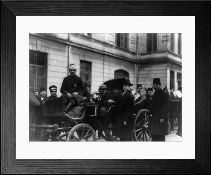 Framed Print : Frances Benjamin Johnston in carriage, in Constantinople, n.d.. Creator: Unknown Framed Print : Frances Benjamin Johnston in carriage, in Constantinople, n.d.. Creator: Unknown