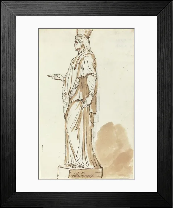 Framed Print : The Borghese Cybele, 1752 / 1756. Creator: Augustin Pajou