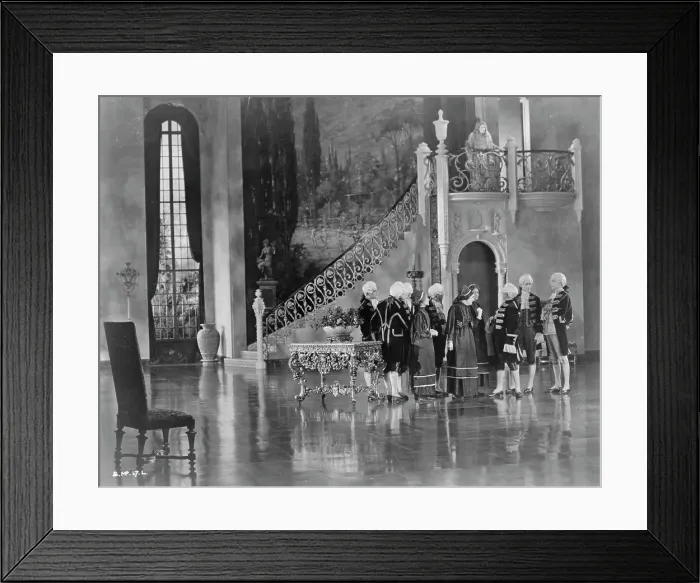 Framed Print : Hollywood set - interior view of palace, 1923. Creator: Unknown Framed Print : Hollywood set - interior view of palace, 1923. Creator: Unknown