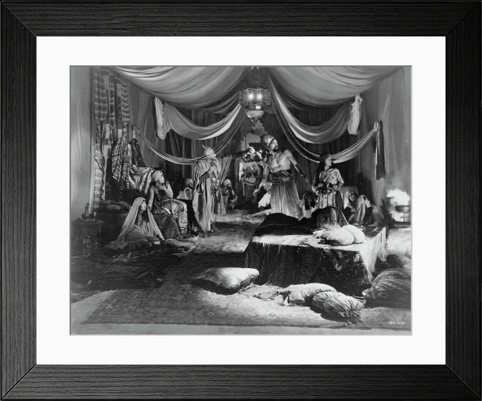 Framed Print : Hollywood set - interior view of tent(?), 1923. Creator: Unknown Framed Print : Hollywood set - interior view of tent(?), 1923. Creator: Unknown