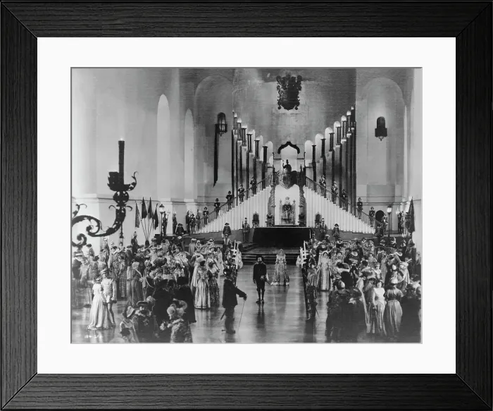 Framed Print : Hollywood set - interior view of palace, 1923. Creator: Unknown Framed Print : Hollywood set - interior view of palace, 1923. Creator: Unknown