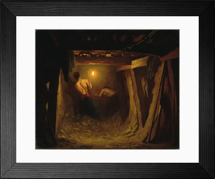 Framed Print : Works on metro line 1; trench under the Place de l'Etoile, between 1899 and 1902. Creator: Gaston Brun Framed Print : Works on metro line 1; trench under the Place de l'Etoile, between 1899 and 1902. Creator: Gaston Brun