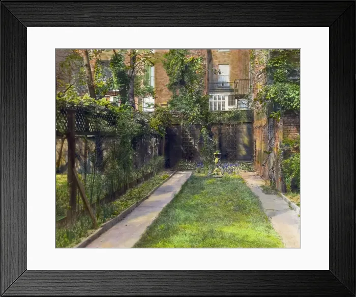 Framed Print : Vivian Spencer townhouse, West 12th Street, New York, New York, c1922. Creator: Frances Benjamin Johnston Framed Print : Vivian Spencer townhouse, West 12th Street, New York, New York, c1922. Creator: Frances Benjamin Johnston