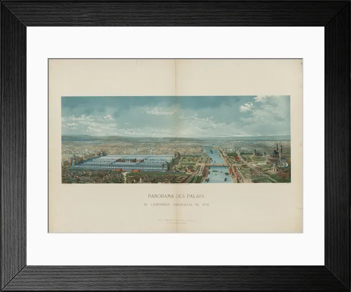 Framed Print : Panoramic view of the Exposition Universelle of 1878 in Paris, 1878. Creator: Fougère (active ca 1878) Framed Print : Panoramic view of the Exposition Universelle of 1878 in Paris, 1878. Creator: Fougère (active ca 1878)