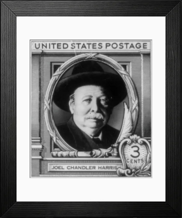 Framed Print : Photograph of artwork for 3-cent US postage stamp featuring portrait of Joel Chandler Harris, c1948. Creator: Unknown Framed Print : Photograph of artwork for 3-cent US postage stamp featuring portrait of Joel Chandler Harris, c1948. Creator: Unknown