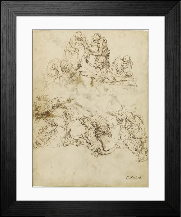 Framed Print : The Martyrdom of Saint Bartholomew; The Conversion of Saint Paul, 1590 / 1595. Creator: Jacopo Palma Framed Print : The Martyrdom of Saint Bartholomew; The Conversion of Saint Paul, 1590 / 1595. Creator: Jacopo Palma