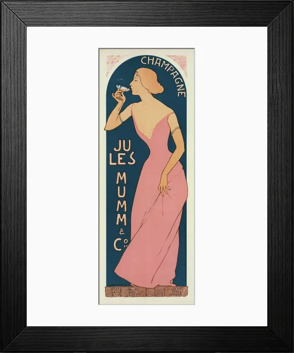 Framed Print : Champagne Jules Mumm, 1898. Creator: Réalier-Dumas, Maurice (1860-1928) Framed Print : Champagne Jules Mumm, 1898. Creator: Réalier-Dumas, Maurice (1860-1928)