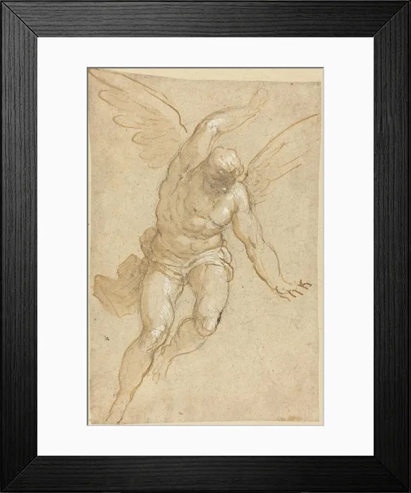 Framed Print : A Flying Angel, 1580 / 1590. Creator: Jacopo Palma Framed Print : A Flying Angel, 1580 / 1590. Creator: Jacopo Palma