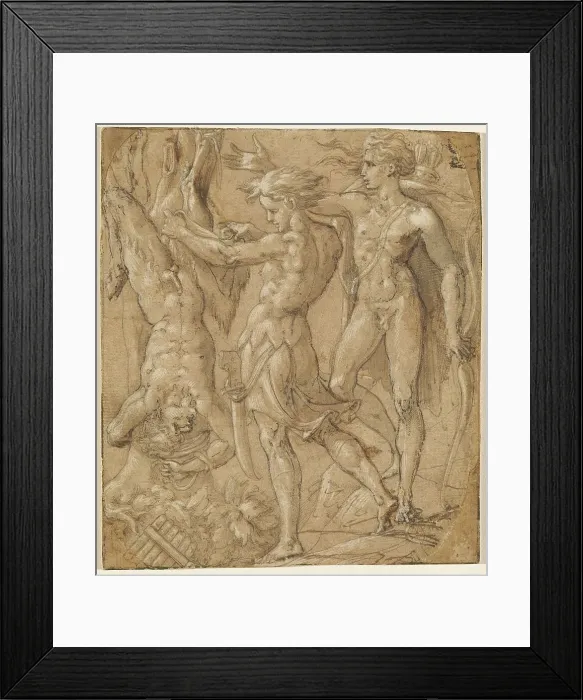 Framed Print : The Flaying of Marsyas, 1526 / 1530. Creator: Parmigianino Framed Print : The Flaying of Marsyas, 1526 / 1530. Creator: Parmigianino