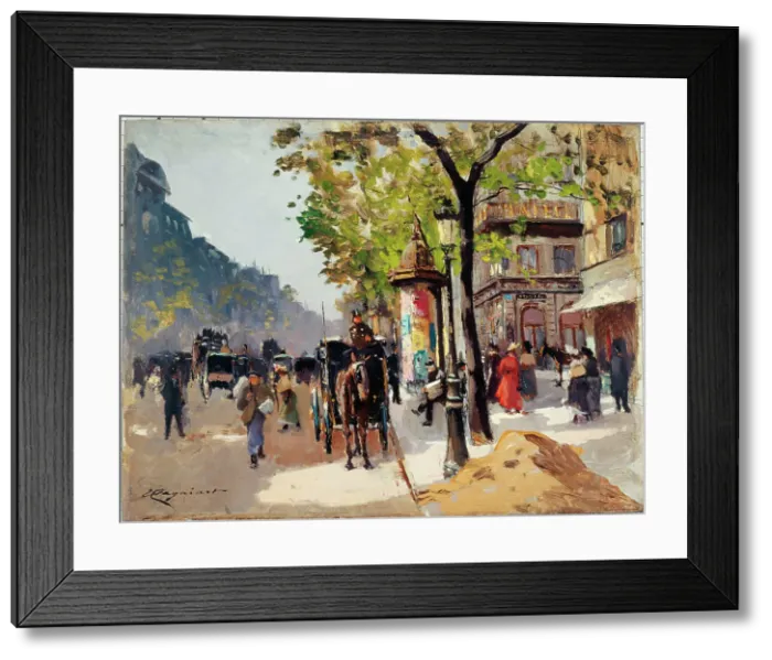 Framed Print : Boulevard des Italiens, c1900. Creator: Emile Cagniart Framed Print : Boulevard des Italiens, c1900. Creator: Emile Cagniart