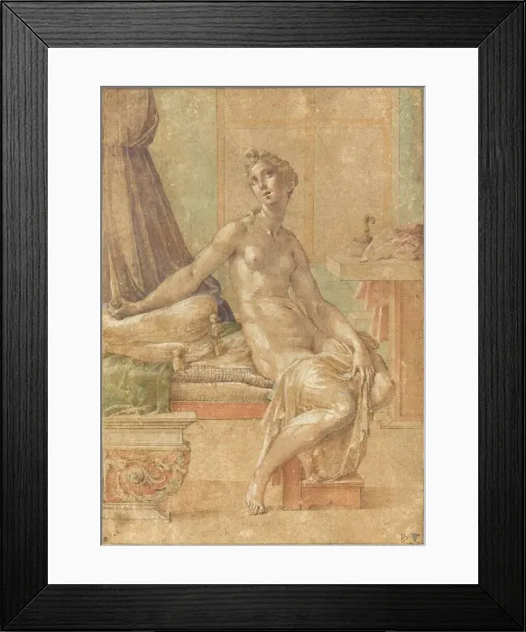 Framed Print : Lucretia, probably c. 1539. Creator: Parmigianino Framed Print : Lucretia, probably c. 1539. Creator: Parmigianino