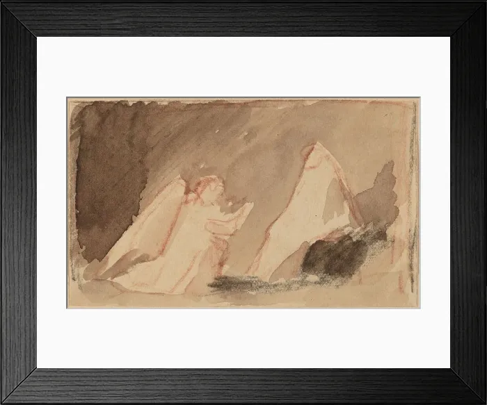 Framed Print : Study for a Panel, 1890 / 1897. Creator: Charles Sprague Pearce Framed Print : Study for a Panel, 1890 / 1897. Creator: Charles Sprague Pearce