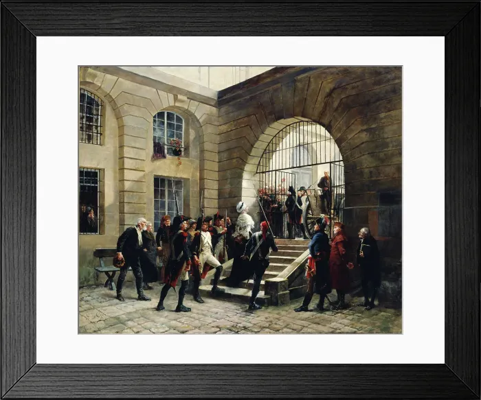 Framed Print : Marie-Antoinette leaving the Conciergerie, October 16, 1793, 1885. Creator: Georges Jules Auguste Cain Framed Print : Marie-Antoinette leaving the Conciergerie, October 16, 1793, 1885. Creator: Georges Jules Auguste Cain