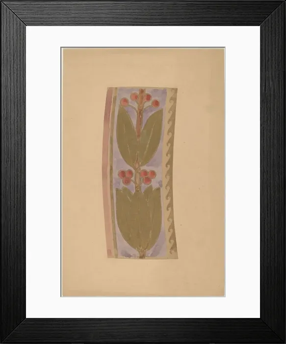 Framed Print : Study for a Border Design, 1890 / 1897. Creator: Charles Sprague Pearce Framed Print : Study for a Border Design, 1890 / 1897. Creator: Charles Sprague Pearce