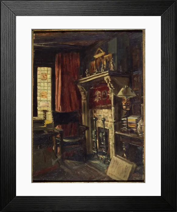 Framed Print : Anatole France's Salon, Villa Said (1906), 1906. Creator: Pierre Calmettes Framed Print : Anatole France's Salon, Villa Said (1906), 1906. Creator: Pierre Calmettes