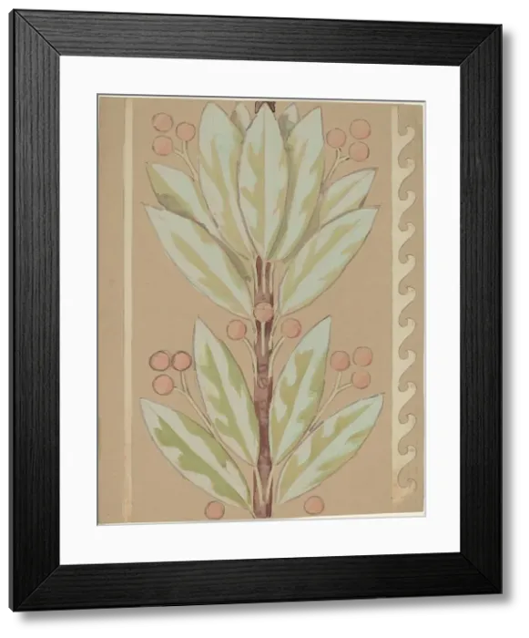 Framed Print : Study for a Border Design, 1890 / 1897. Creator: Charles Sprague Pearce Framed Print : Study for a Border Design, 1890 / 1897. Creator: Charles Sprague Pearce