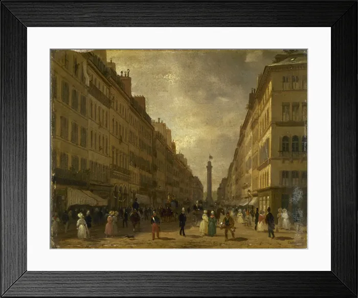 Framed Print : Rue de la Paix, c1829. Creator: Giuseppe Canella Framed Print : Rue de la Paix, c1829. Creator: Giuseppe Canella