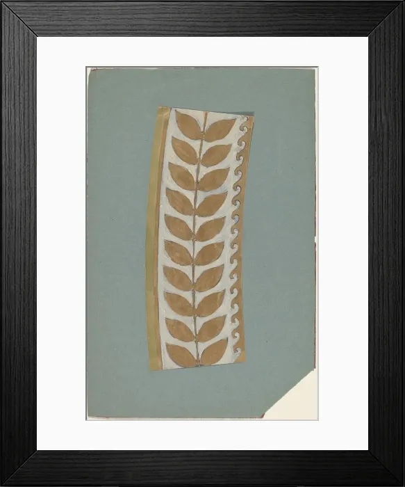 Framed Print : Study for a Border Design, 1890 / 1897. Creator: Charles Sprague Pearce Framed Print : Study for a Border Design, 1890 / 1897. Creator: Charles Sprague Pearce