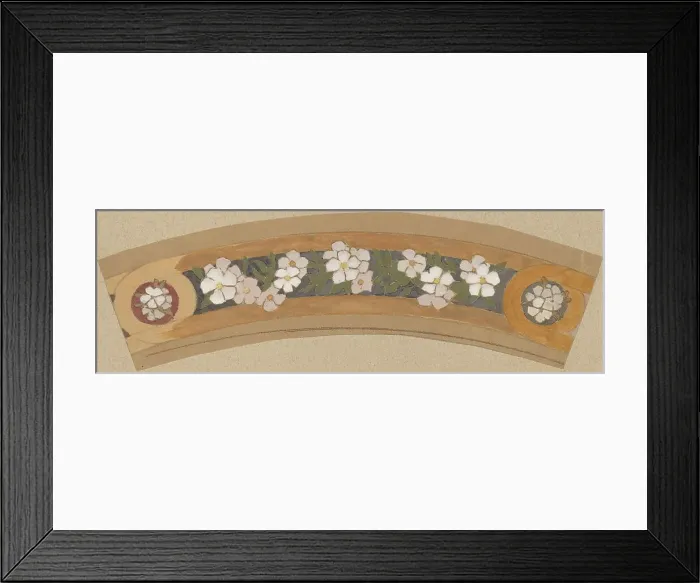 Framed Print : Study for a Border Design, 1890 / 1897. Creator: Charles Sprague Pearce Framed Print : Study for a Border Design, 1890 / 1897. Creator: Charles Sprague Pearce