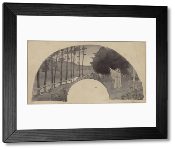 Framed Print : Study for an Archway, 1890 / 1897. Creator: Charles Sprague Pearce Framed Print : Study for an Archway, 1890 / 1897. Creator: Charles Sprague Pearce