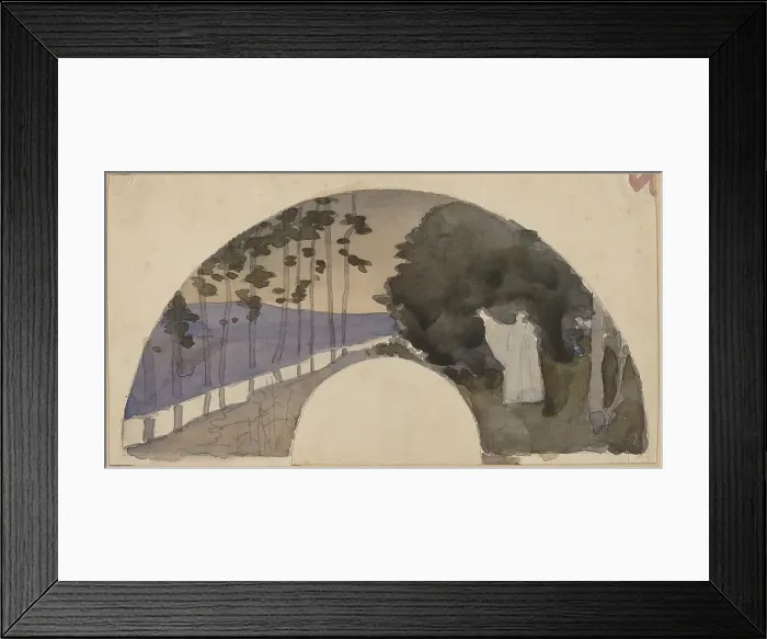 Framed Print : Study for an Archway, 1890 / 1897. Creator: Charles Sprague Pearce Framed Print : Study for an Archway, 1890 / 1897. Creator: Charles Sprague Pearce